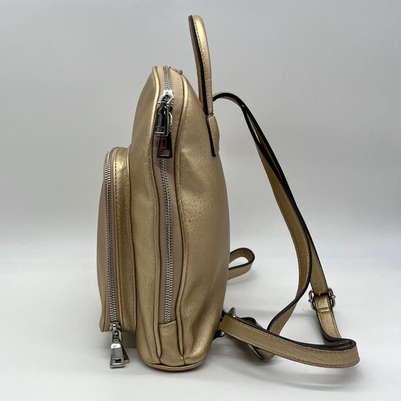 I.N.C. International Concepts Metallic Gold Farrah Backpack - Picture 3 of 12